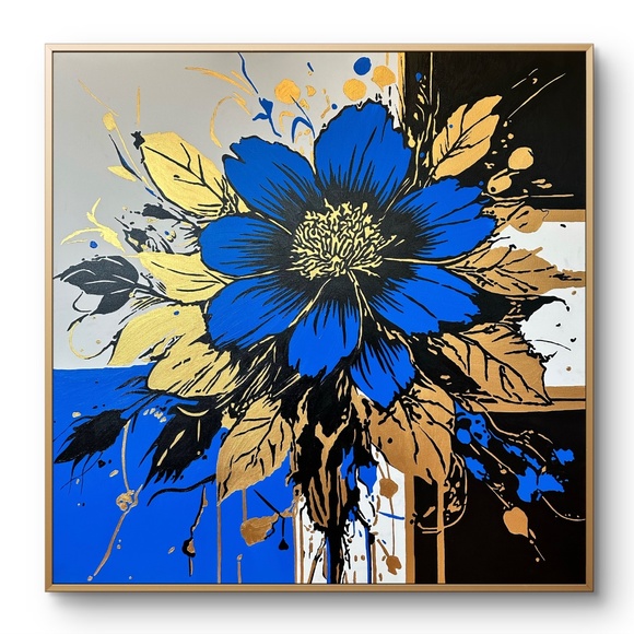 48” x 48” Original Acrylic Painting signed by Artist - Picture 4 of 4